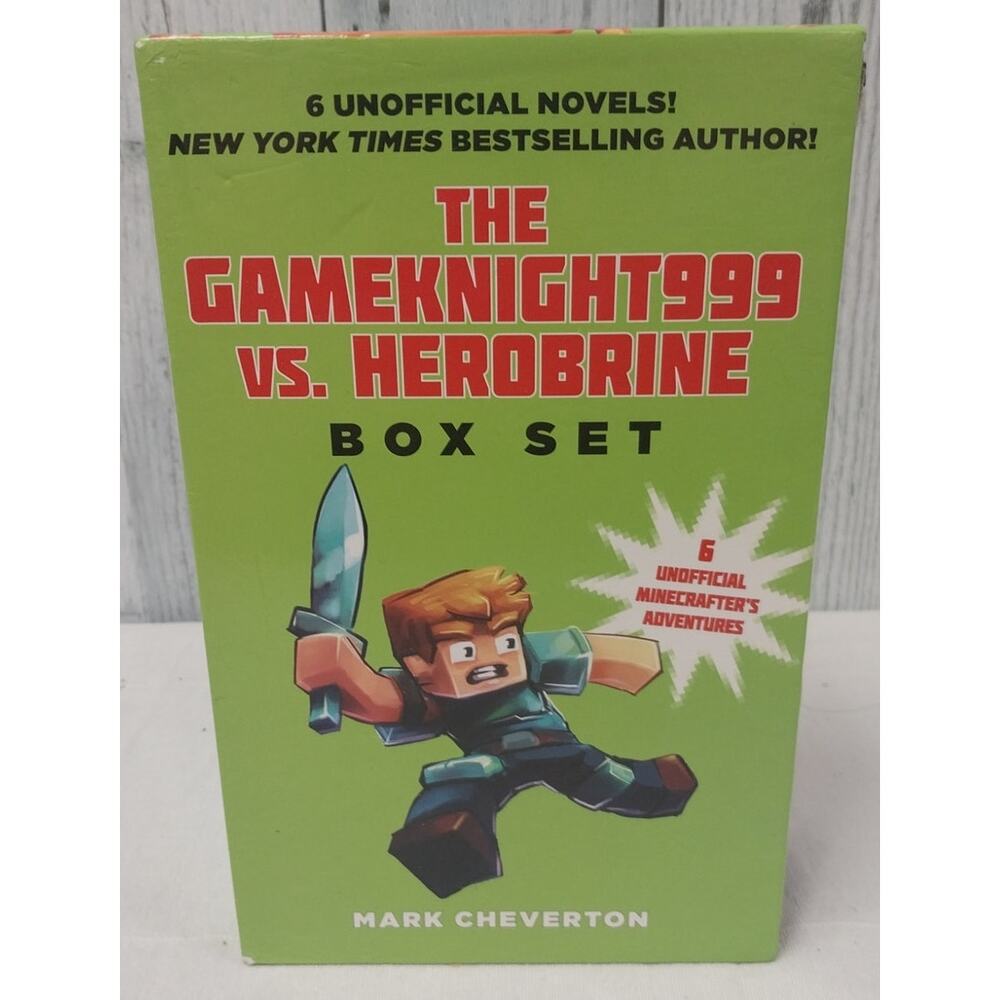 2016 Minecraft Gameknight999 vs Herobrine Paperback Book Box Set Mark Cheverton